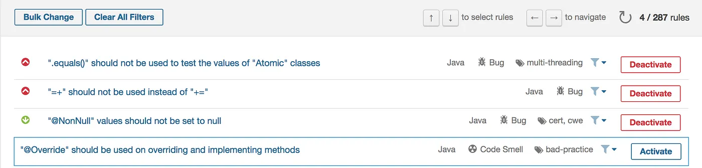 deletion a rule in custom profile